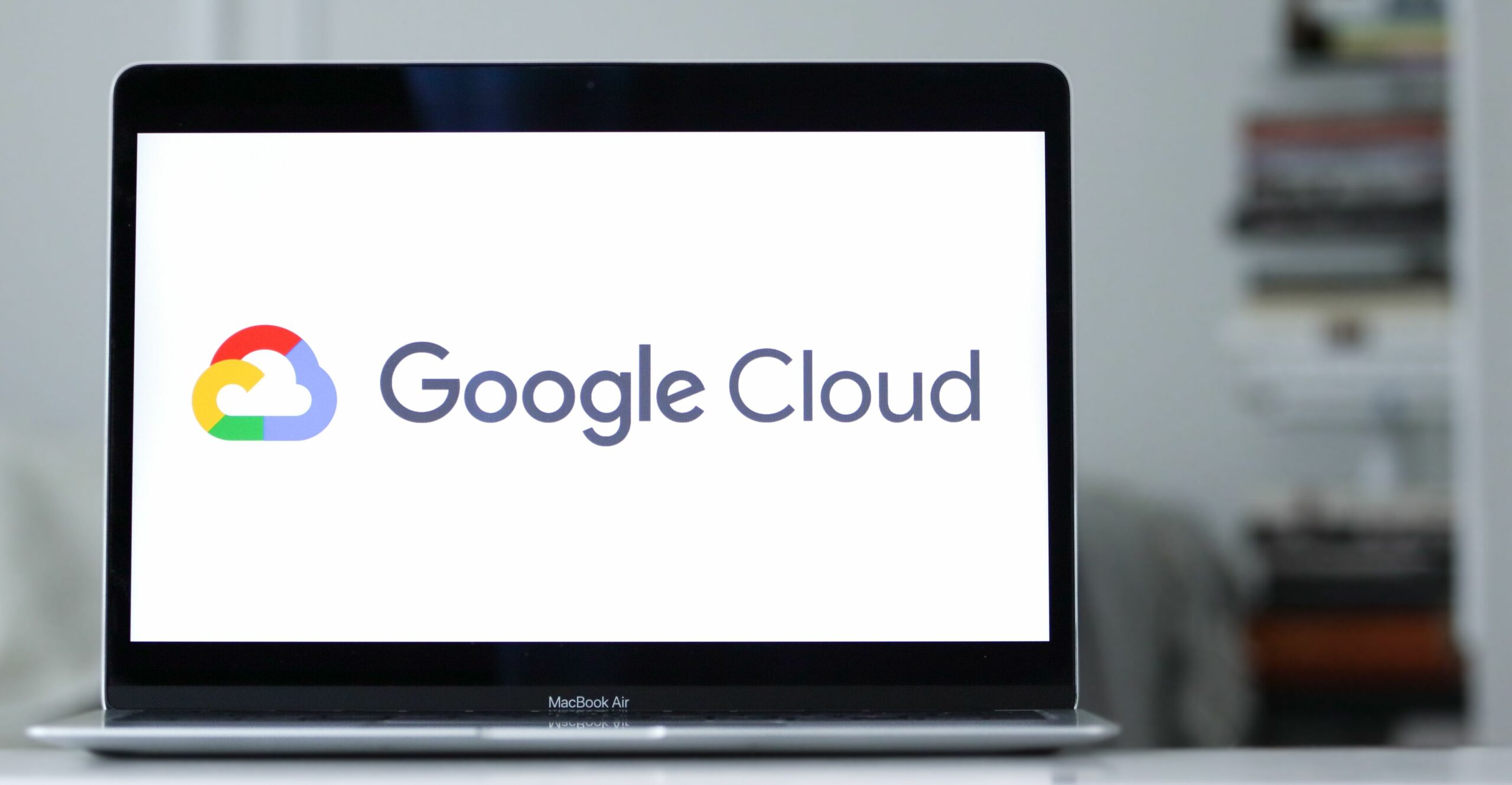 Laptop accessing to Google Cloud Platform